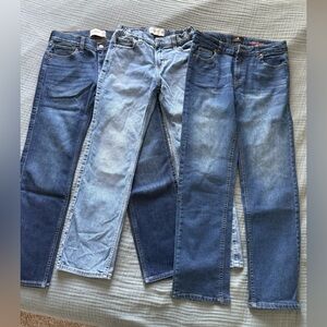 Bulk set of Boy Jeans: 2 - Abercrombie & Fitch & 1 - 7 for All Mankind Kids